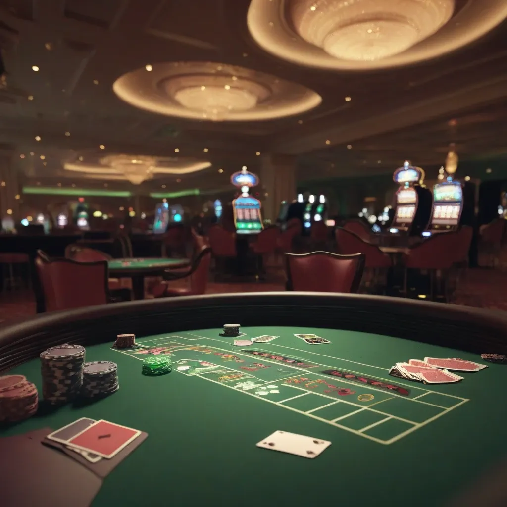 Casino table edge